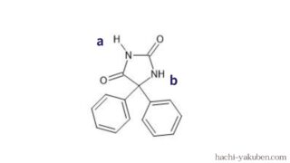【フェニトイン】酸性度が高い水素がどっち？